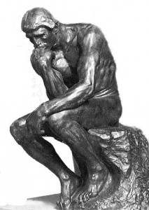 the thinker 213x300 NOT Knowing Is Half The Battle